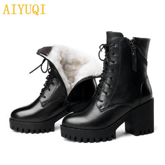 AIYUQI Women bare boots 2020