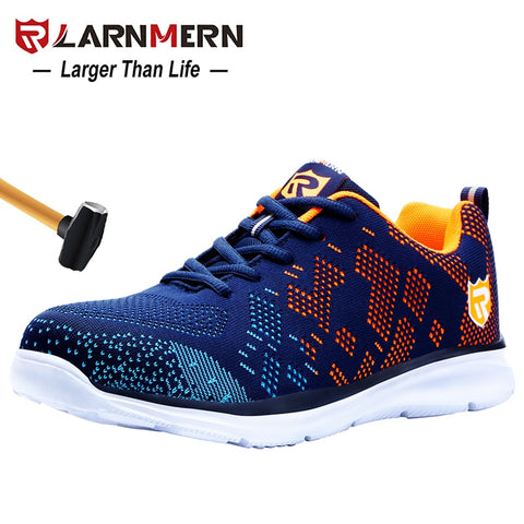 LARNMERN Lightweight Breathable Men Safety Shoes