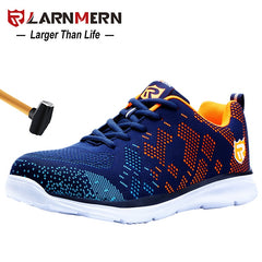 LARNMERN Lightweight Breathable Men Safety Shoes