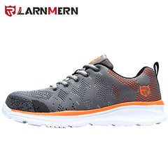 LARNMERN Lightweight Breathable Men Safety Shoes