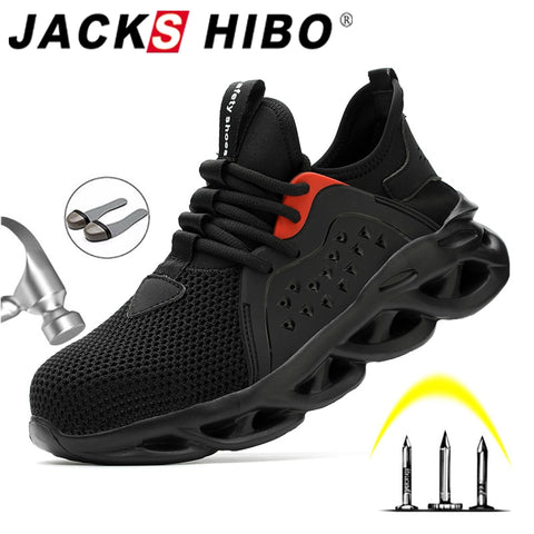 JACKSHIBO  Work Safety Shoes For Men